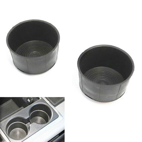 2Pcs Rubber Cup Holder Insert For 2009-16 Dodge Ram 1500 & 10-18 Ram 2500 3500