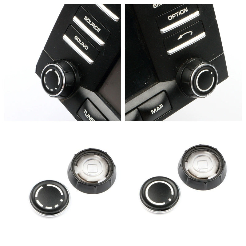 WXZOS Car Dashboard PCM Radio Knob Button Replacement for Porsche Cayman (987) 2009-12