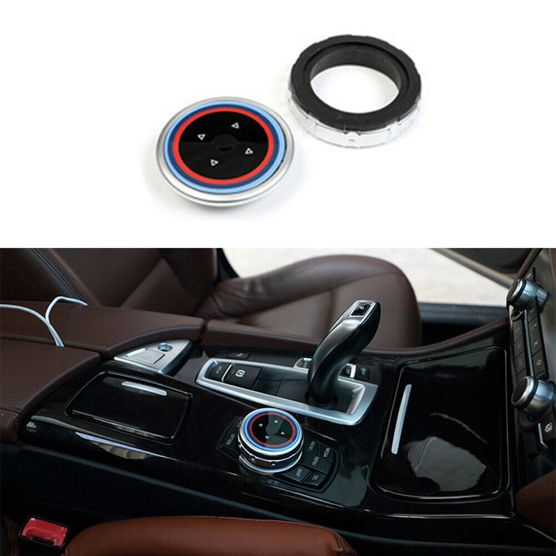 Car 7 Button CIC IDrive Multi-Media Knob Cover Trim for BMW X3 F25 2011-2013