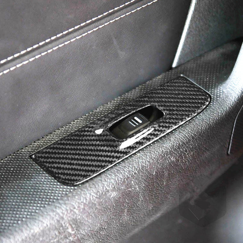 WXZOS Genuine Carbon Fiber Power Window Switch Bezel Cover for Hummer H3 2007-2010
