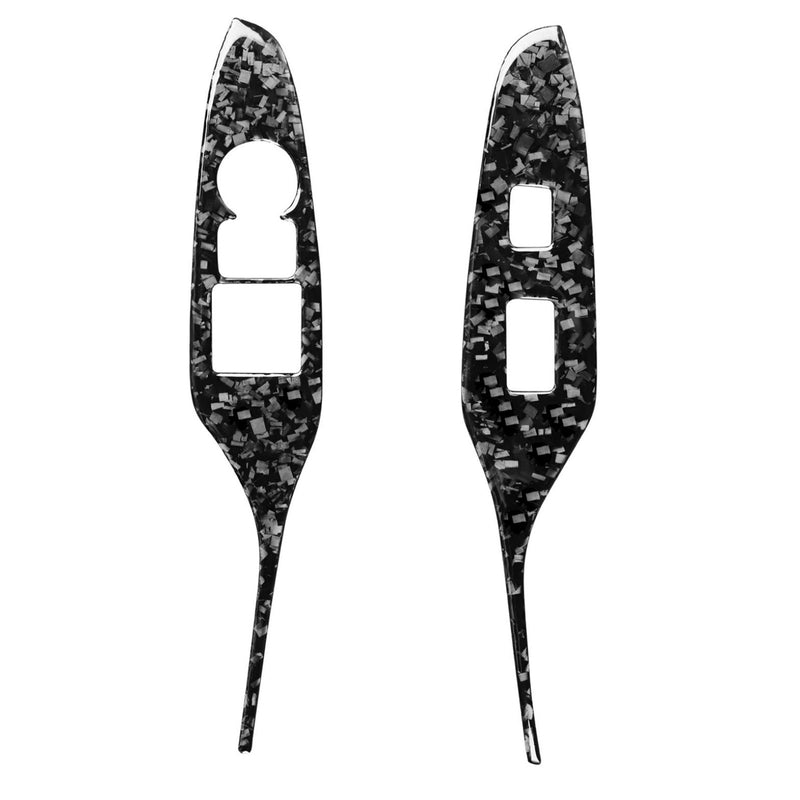 WXZOS Forged Carbon Fiber Door Power Window Switch Panel Trim for Mazda MX-5 2016-2023