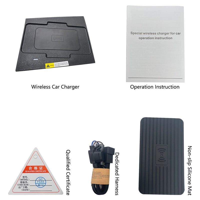 WXZOS Center Console Phone Wireless Fast Charging Pad for Hyundai i20 2018-2021