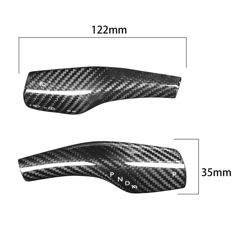 Genuine Carbon Fiber Wiper Gear Shift Lever Cover Trim for Tesla Model 3 2017-22