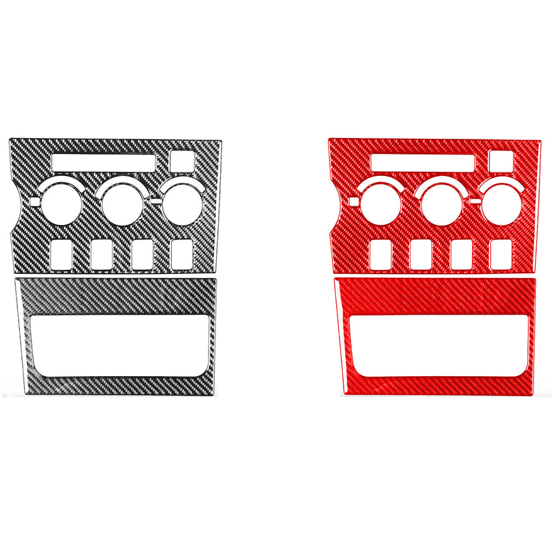 WXZOS Genuine Carbon Fiber Dashboard A/C Control Panel Trim for Toyota Tundra 2007-13