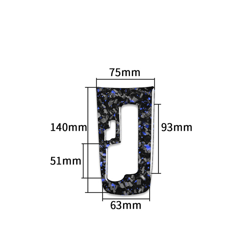 WXZOS Genuine Carbon Fiber Gear Shift Lever Panel Trim for Chevrolet Cruze 2009-2015