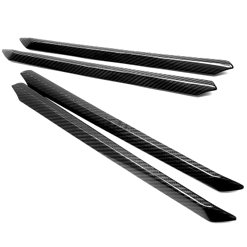 WXZOS Genuine Carbon Fiber Door Panel w/ No Light Trim for Audi A3 S3 RS3 2021-2023