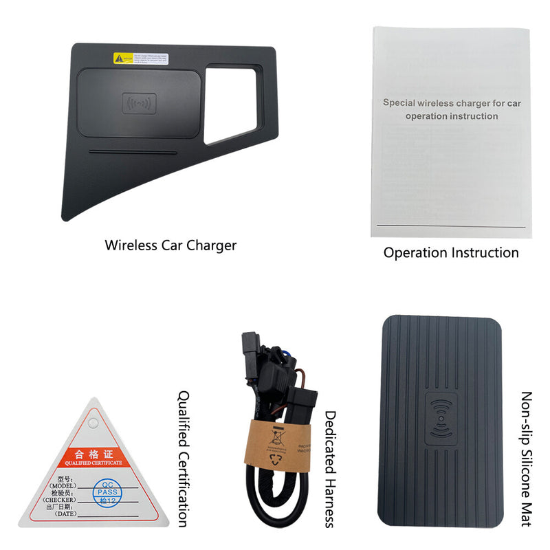 WXZOS Center Console Phone Wireless Fast Charging Pad for Audi Q7 SQ7 2016-2019