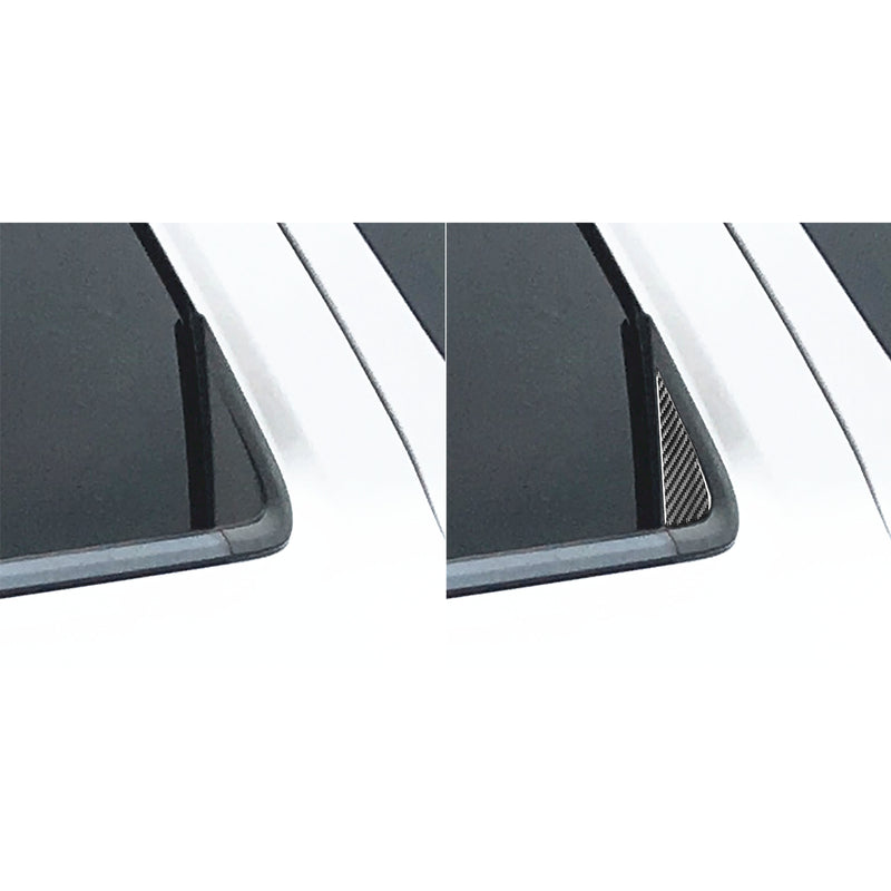 WXZOS Genuine Carbon Fiber Exterior Door C-Pillar Trim for Dodge Durango 2011-2019