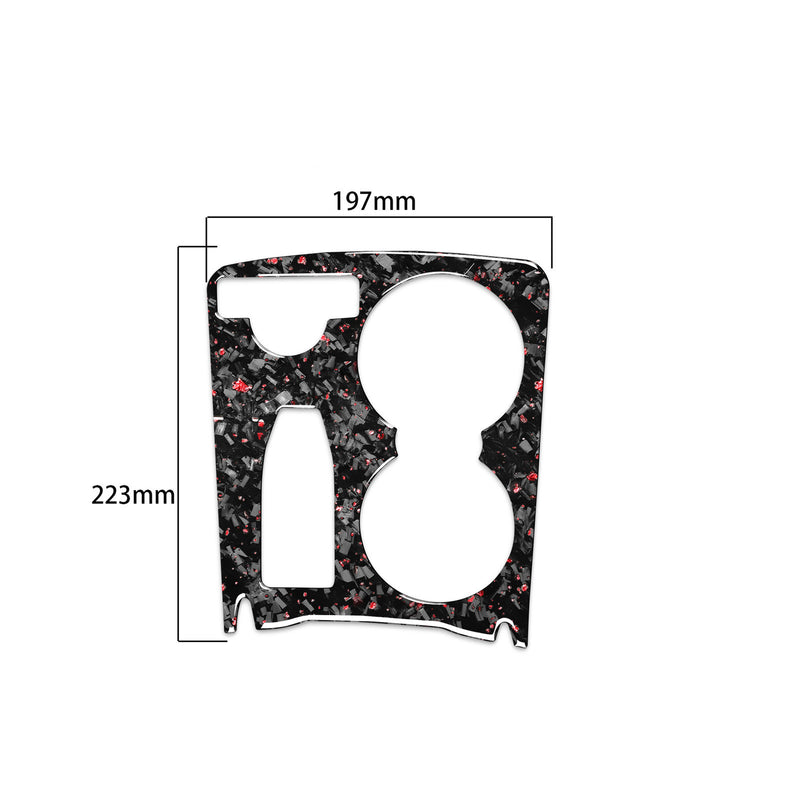 WXZOS Genuine Carbon Fiber Gear Shift Lever Trim for Mercedes W204 C-Class 2007-2013