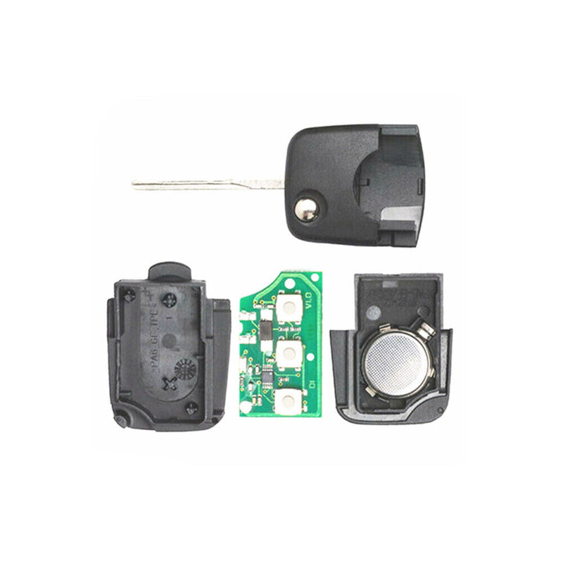 3+1 Button Flip Remote Key Fob w/ID48 Chip for Audi Allroad Quattro 2001-2005