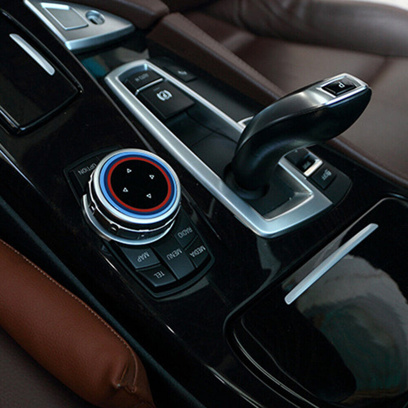 Car 7 Button CIC IDrive Multi-Media Knob Cover Trim for BMW X3 F25 2011-2013