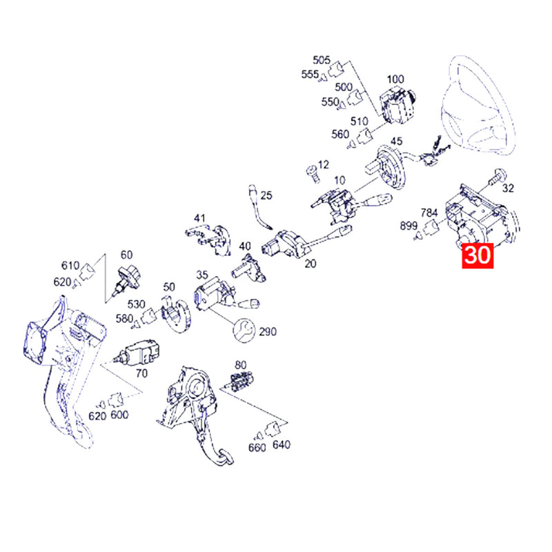 WXZOS Headlight Control Switch Panel Cover for Mercedes-Benz W211 E-Class 2003-2008