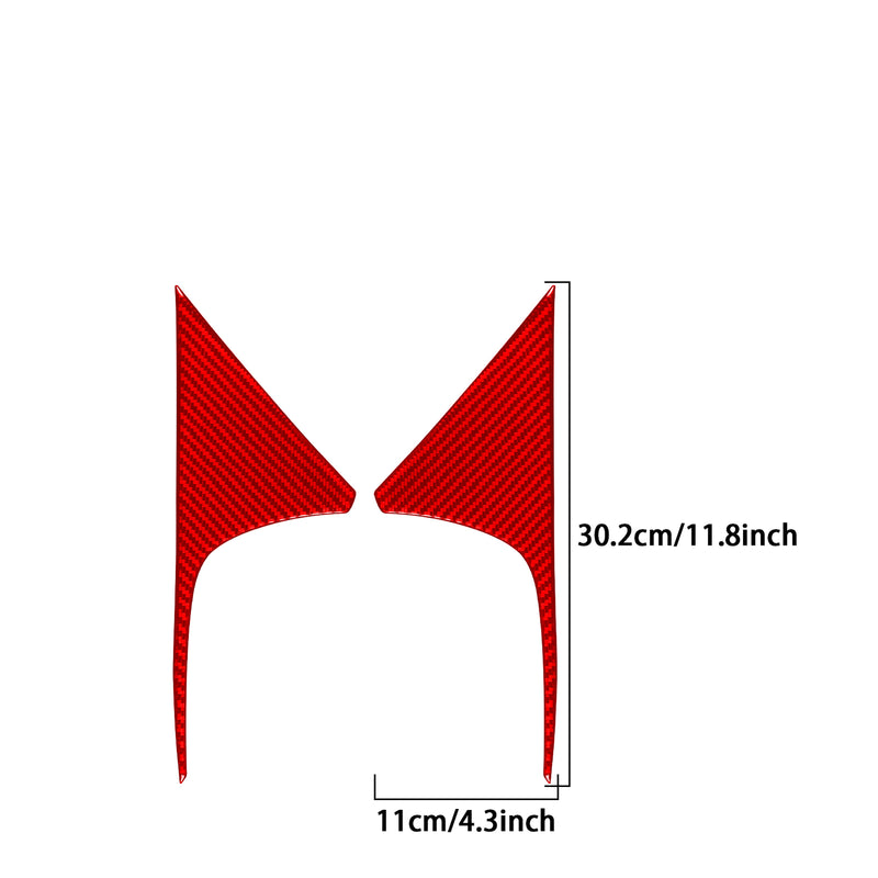 WXZOS Genuine Carbon Fiber A-Pillar Trim for Mercedes-Benz W206 C-class 2022-2024