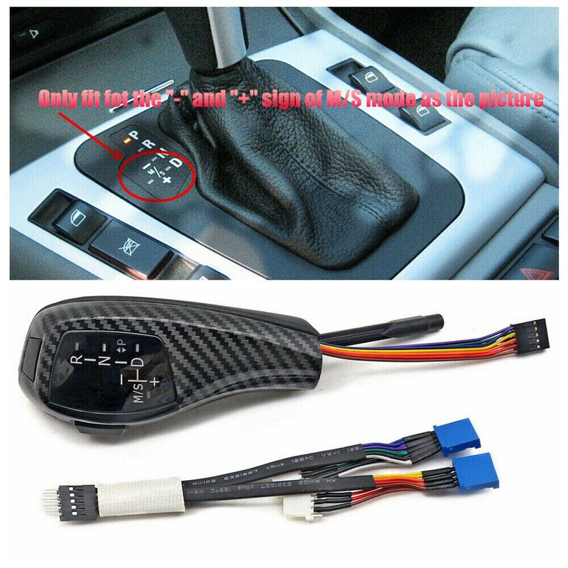 Carbon Fiber LED Shift Knob w/START STOP Cover for BMW 2004-2010 E81/87 1Series