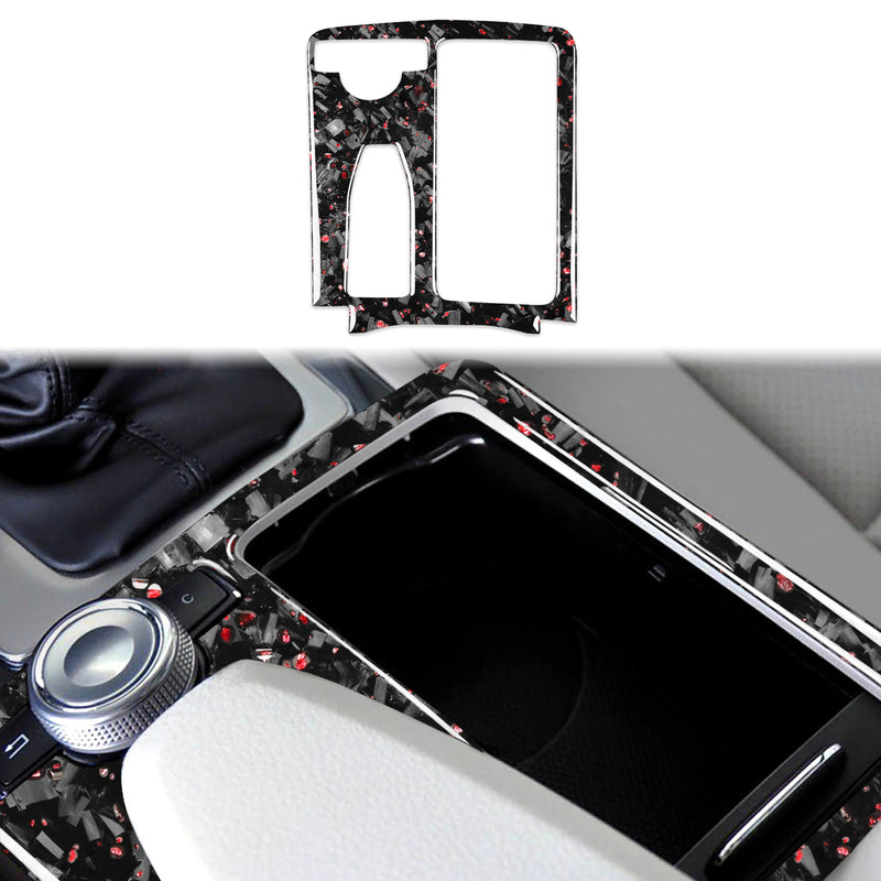 WXZOS Genuine Carbon Fiber Gear Shift Lever Trim for Mercedes W204 C-Class 2007-2013