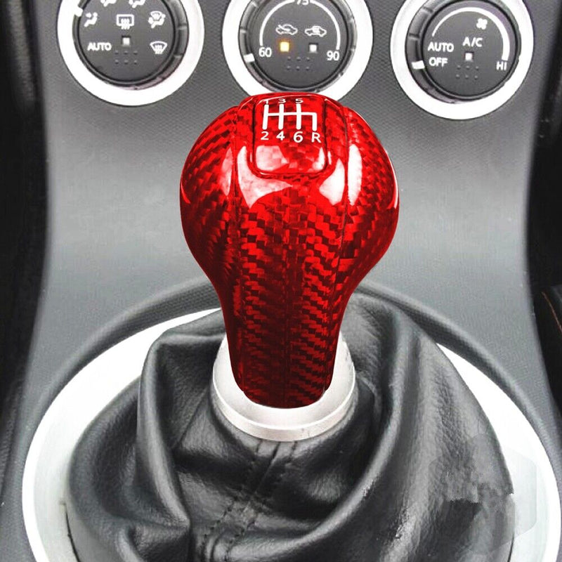 Genuine Carbon Fiber Gear Shift Knob Handle Cover Fit for Nissan 350Z 2003-2009