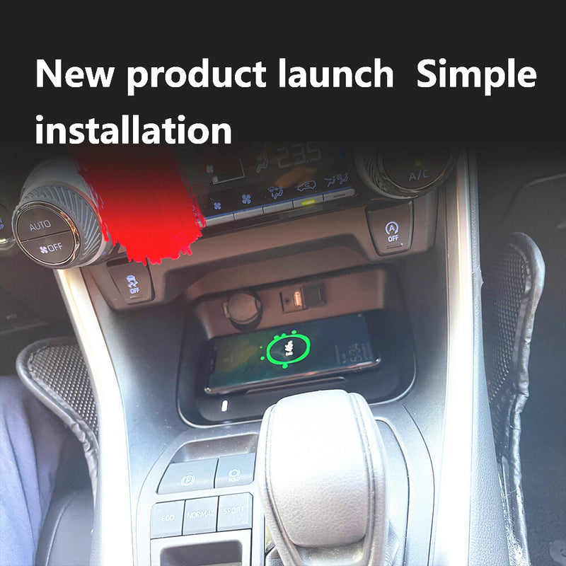 WXZOS Center Console Phone Wireless Fast Charging Pad for Toyota RAV4 2020-2021