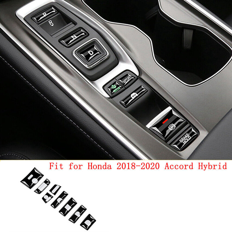 Central Gear Shift Panel Switch Button Sticker for Honda 2018-2020 Accord Hybrid