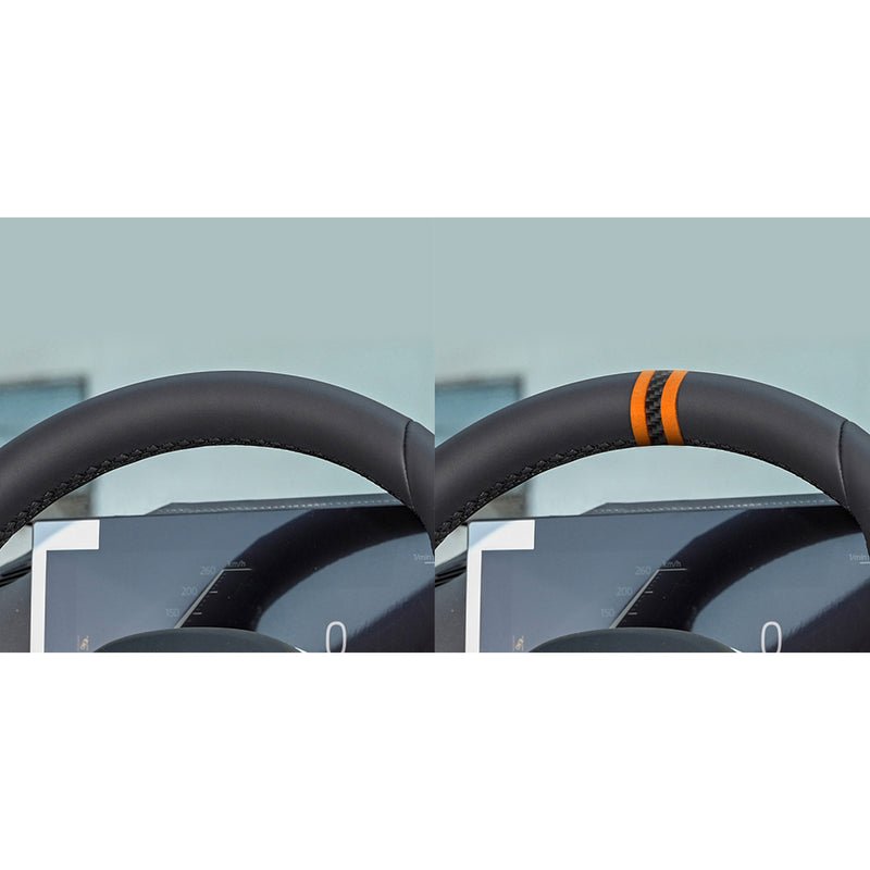 WXZOS Carbon Fiber Steering Wheel Centering Mark for BMW 7er E38 E65 E66 F02 F04 G12