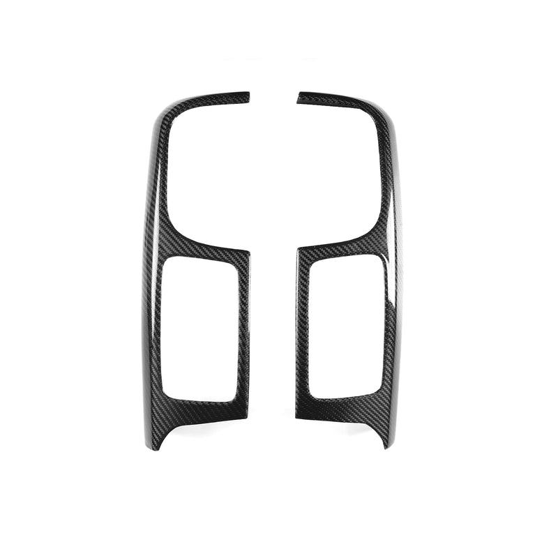 WXZOS Genuine Carbon Fiber Dashboard Air Outlet Vent Trim for Ram 1500 2500 2013-2018