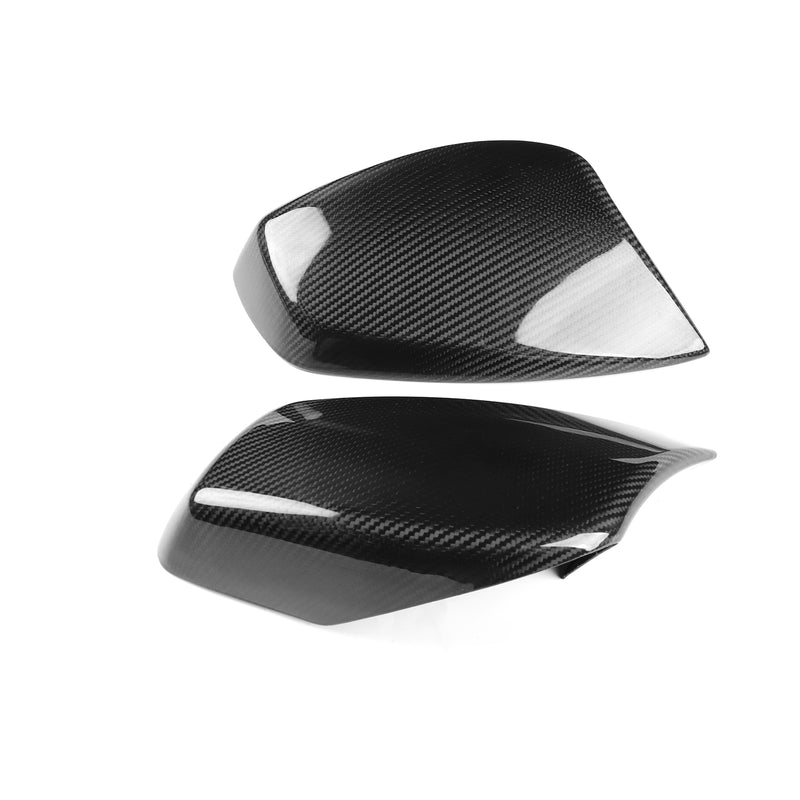 WXZOS Genuine Carbon Fiber Wing Mirror Trim for BMW 5series E60 4Door Sedan 2003-2007