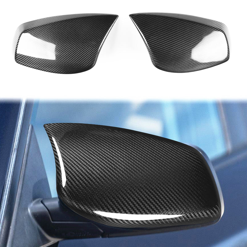WXZOS Genuine Carbon Fiber Wing Mirror Trim for BMW 5series E60 4Door Sedan 2003-2007