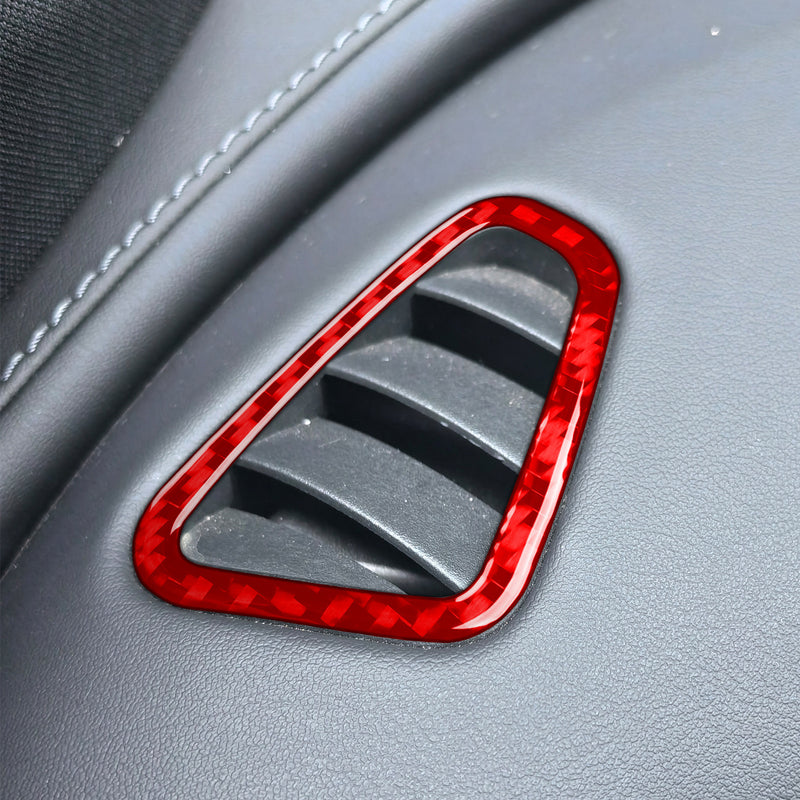 WXZOS Carbon Fiber Dashboard Air Outlet Vent Trim for Mercedes W206 C-class 2022-2024
