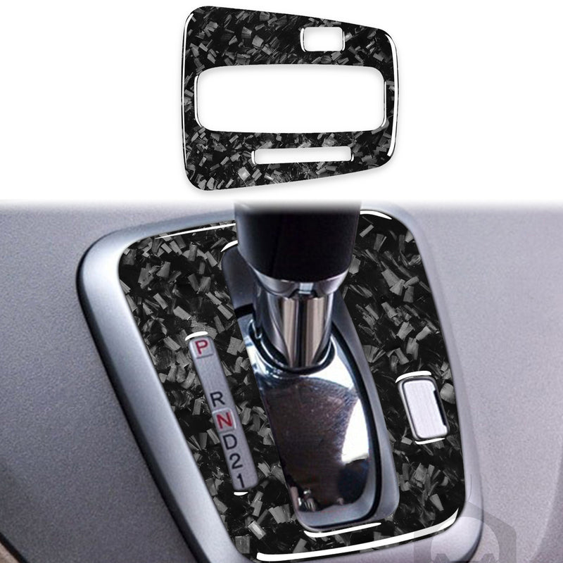 WXZOS Genuine Carbon Fiber Gear Shift Knob Lever Panel Trim for Honda CR-V 2007-2011