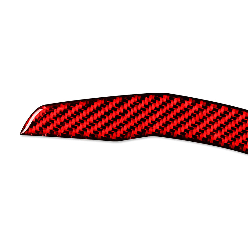 WXZOS Genuine Carbon Fiber Steering Wheel Lower Trim for Porsche 718 Cayman 2017-2025