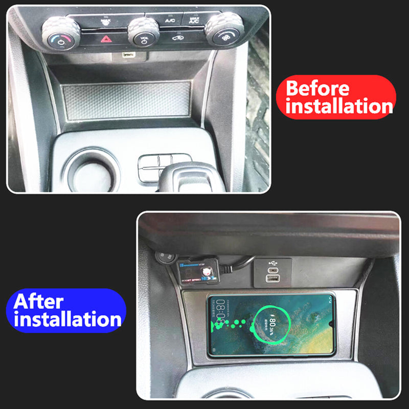 WXZOS Center Console Phone Wireless Fast Charging Pad for Ford Ranger XLT 2022-2023