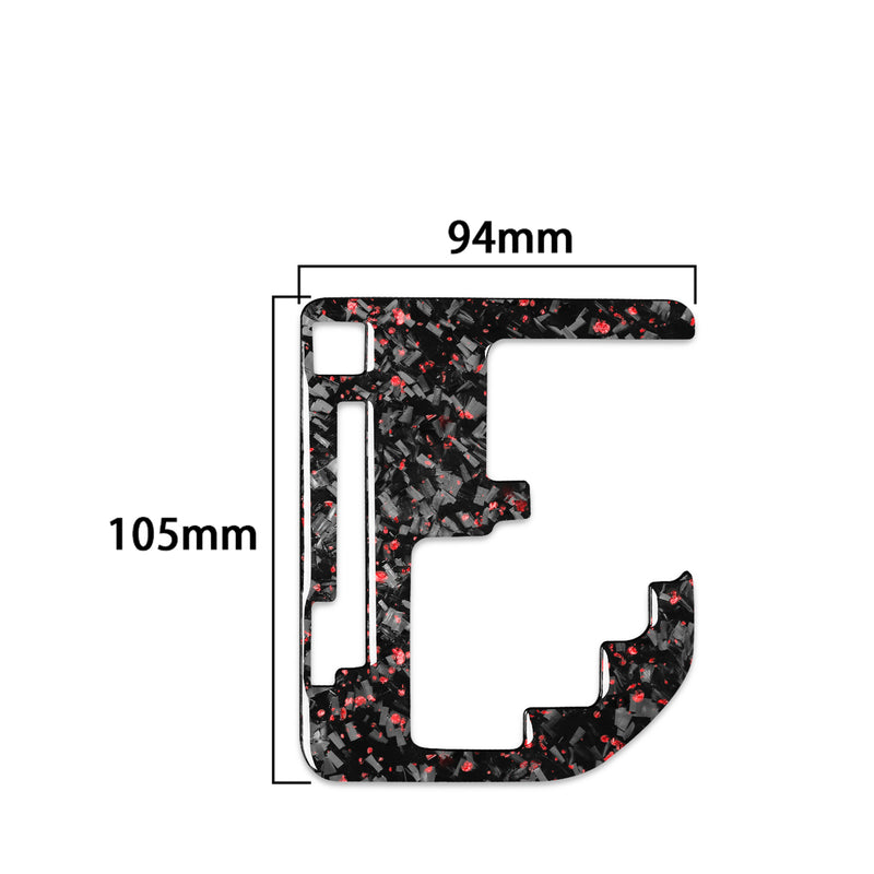 WXZOS Genuine Carbon Fiber Gear Shift Knob Lever Panel Trim for Toyota Tundra 2014-18