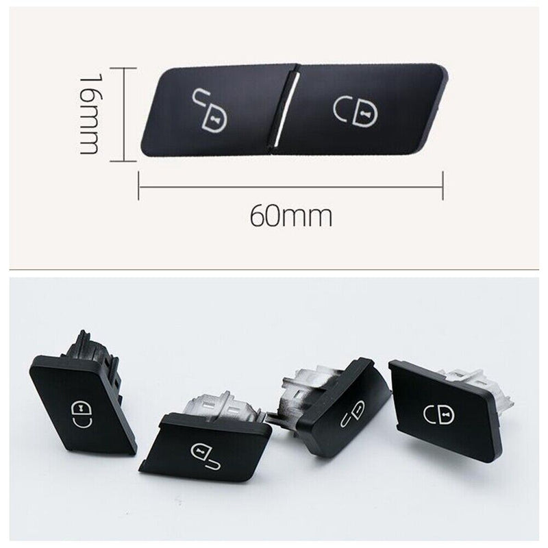Left&Right Front Door Lock Control Switch Button Cap for Mercedes-Benz W204 W212