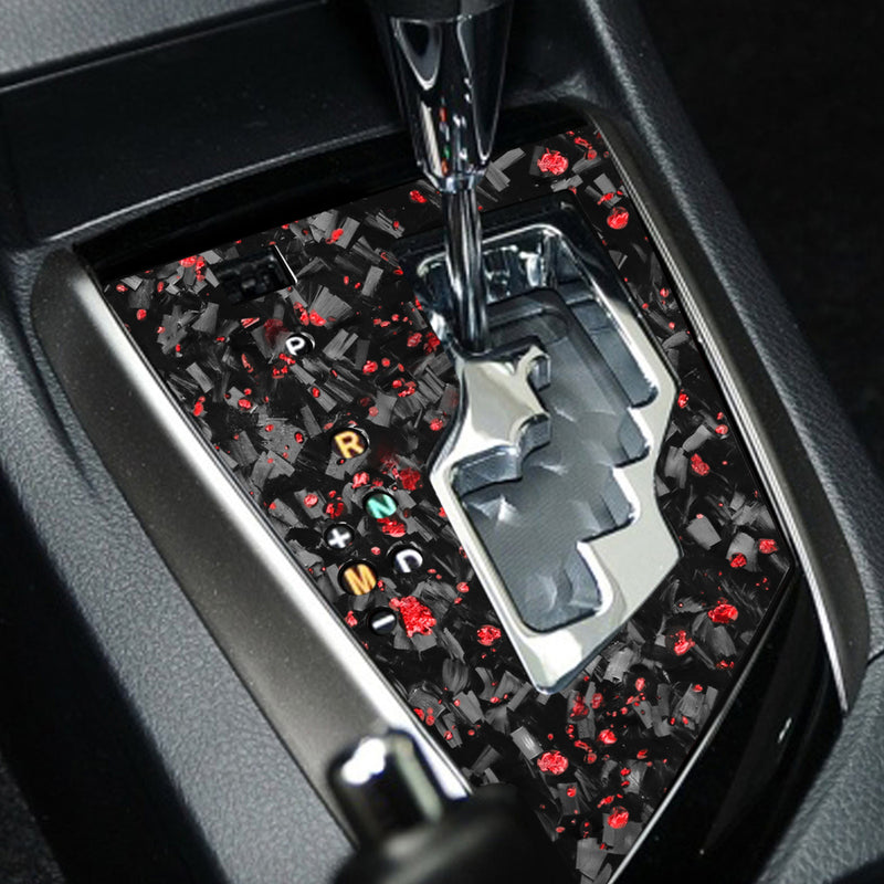 WXZOS Genuine Carbon Fiber Gear Shift Knob Lever Panel Trim for Toyota Corolla 2014-18