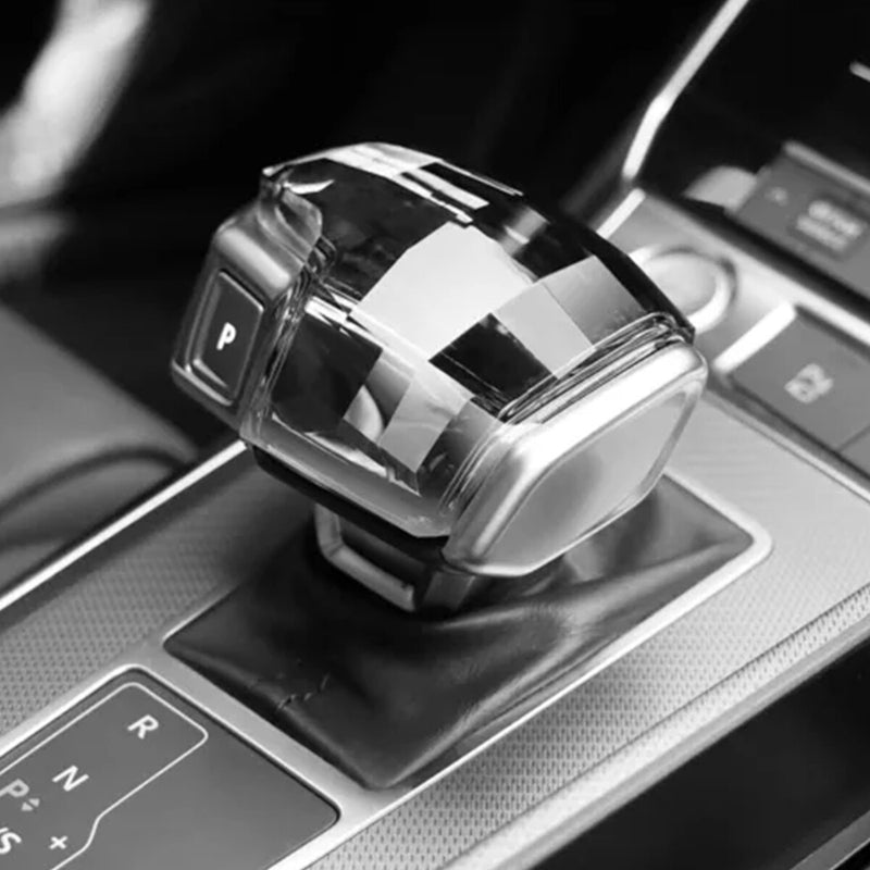 WXZOS Crystal Gear Shift Lever Knob Cover Replacement for Audi Q7 SQ7 (LHD) 2020-2024