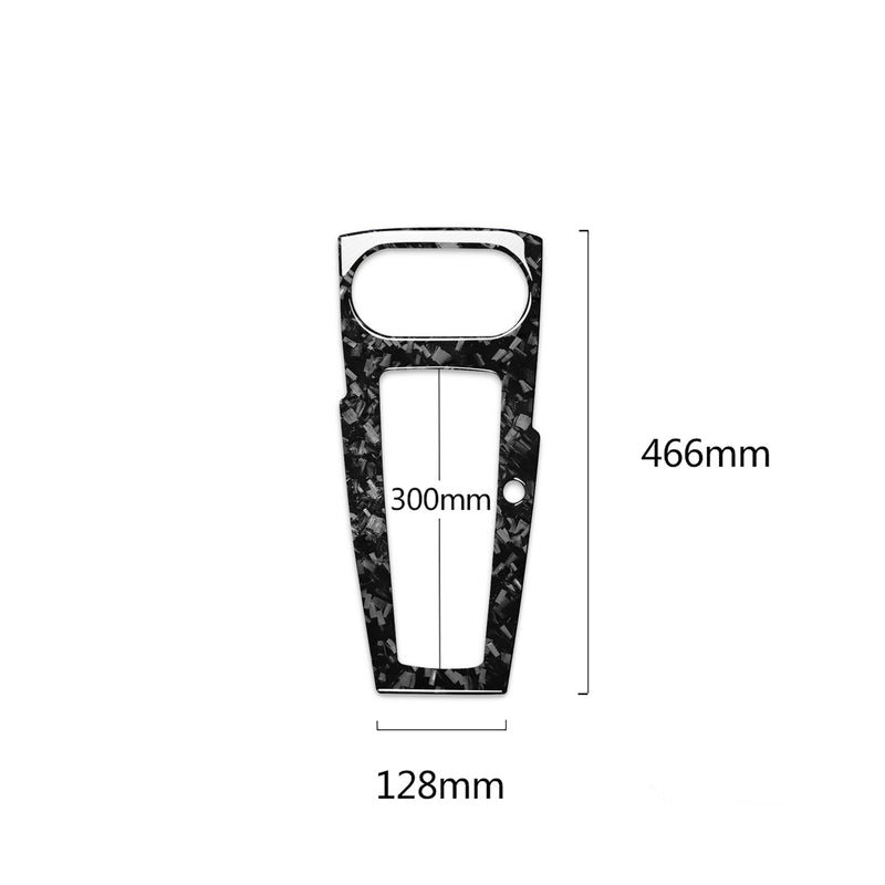 WXZOS Genuine Carbon Fiber Gear Shift Lever Panel Trim for Audi A3 S3 RS3 2014-2018