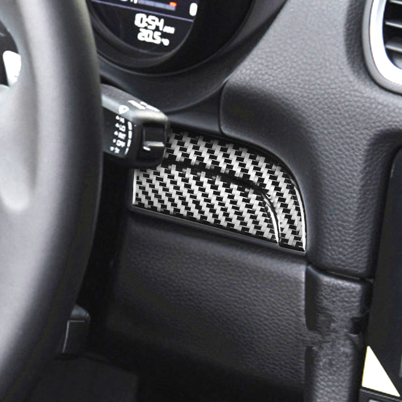 WXZOS Carbon Fiber Driver Side Dashboard Trim for Porsche 718 Cayman 982 2017-2025