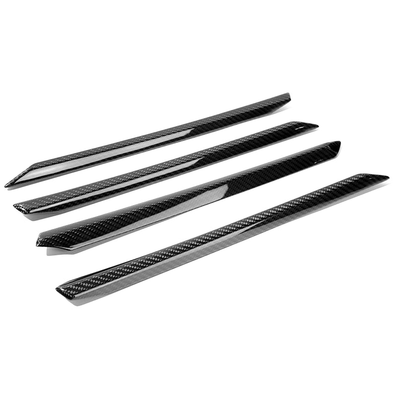 WXZOS Genuine Carbon Fiber Door Panel w/ No Light Trim for Audi A3 S3 RS3 2021-2023
