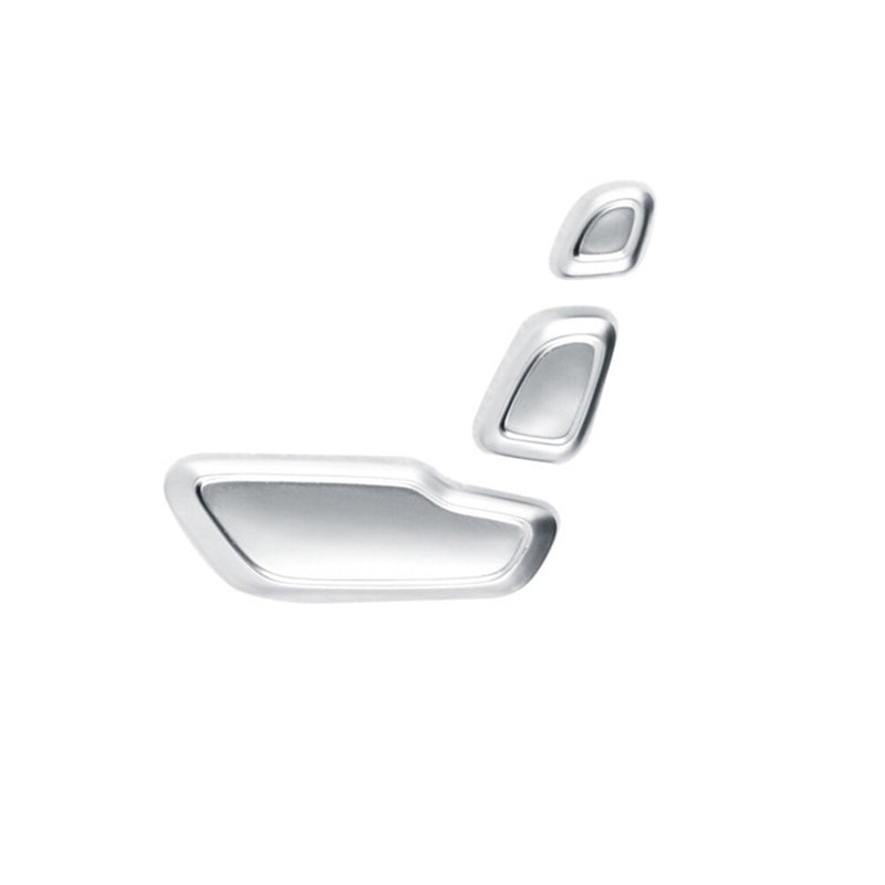 WXZOS Silver Right Seat Adjust Switch Button Cover Set for Benz 2007-2013 W204 C-class