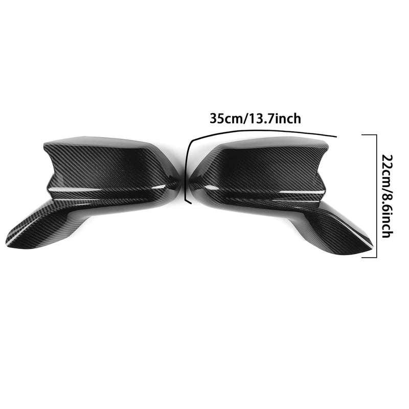 WXZOS Genuine Carbon Fiber Wing Mirror Trim for Chevrolet Camaro 2016-2024