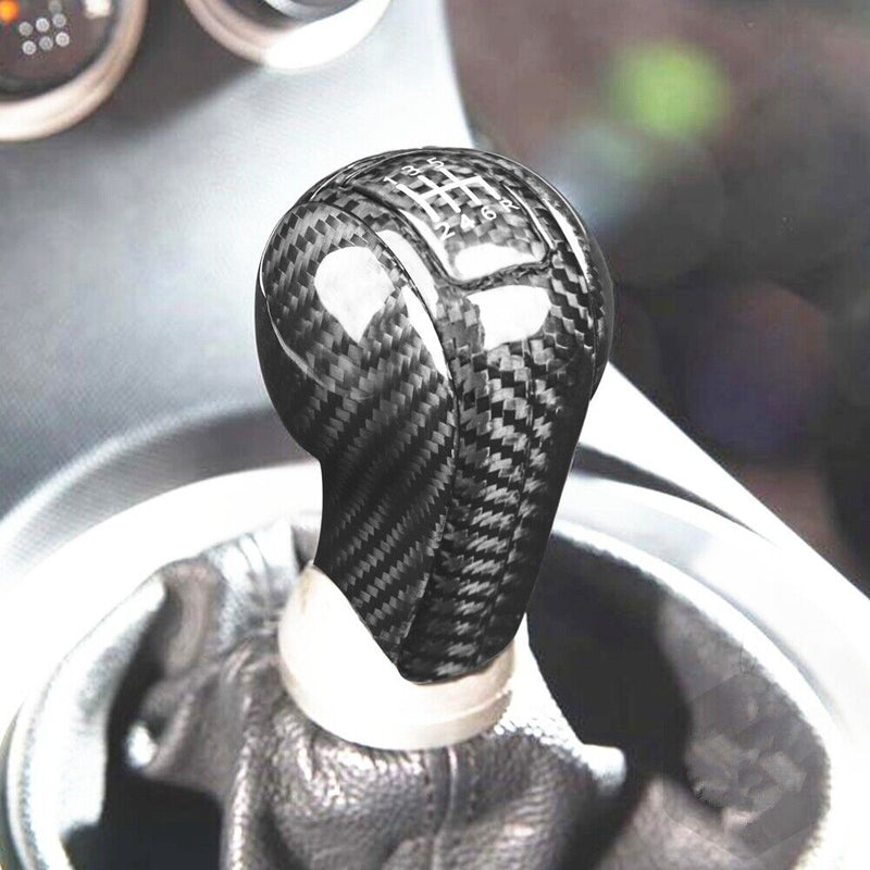 Genuine Carbon Fiber Gear Shift Knob Handle Cover Fit for Nissan 350Z 2003-2009