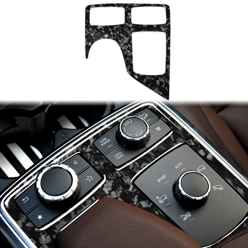 WXZOS Genuine Carbon Fiber Center Console Panel Trim for Benz W166 M-Class 2012-2015