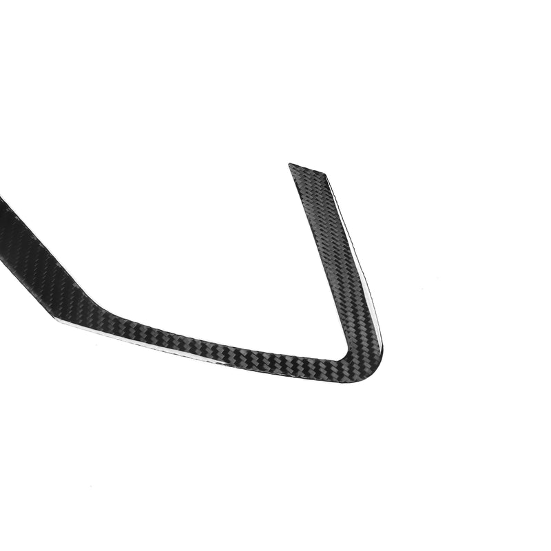 WXZOS Genuine Carbon Fiber Door Speaker FrameTrim for Chevrolet Corvette C8 2020-2024