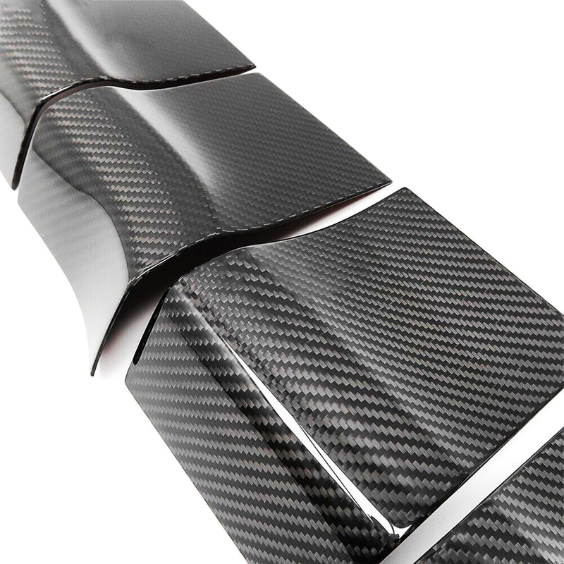Car Genuine Carbon Fiber Door Inner Handle Panel Trim Kit for Ford F150 2015-20