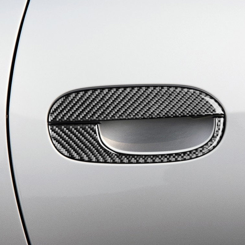 WXZOS Genuine Carbon Fiber Exterior Door Handle Trim for BMW Z4 E85 2003-2008