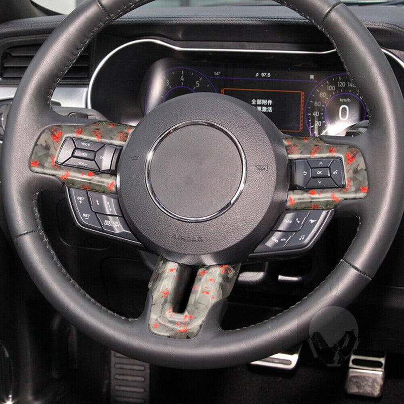 Forging Process Steering Wheel Cover Trim for Ford 2015-2021 Mustang GT350 GT500