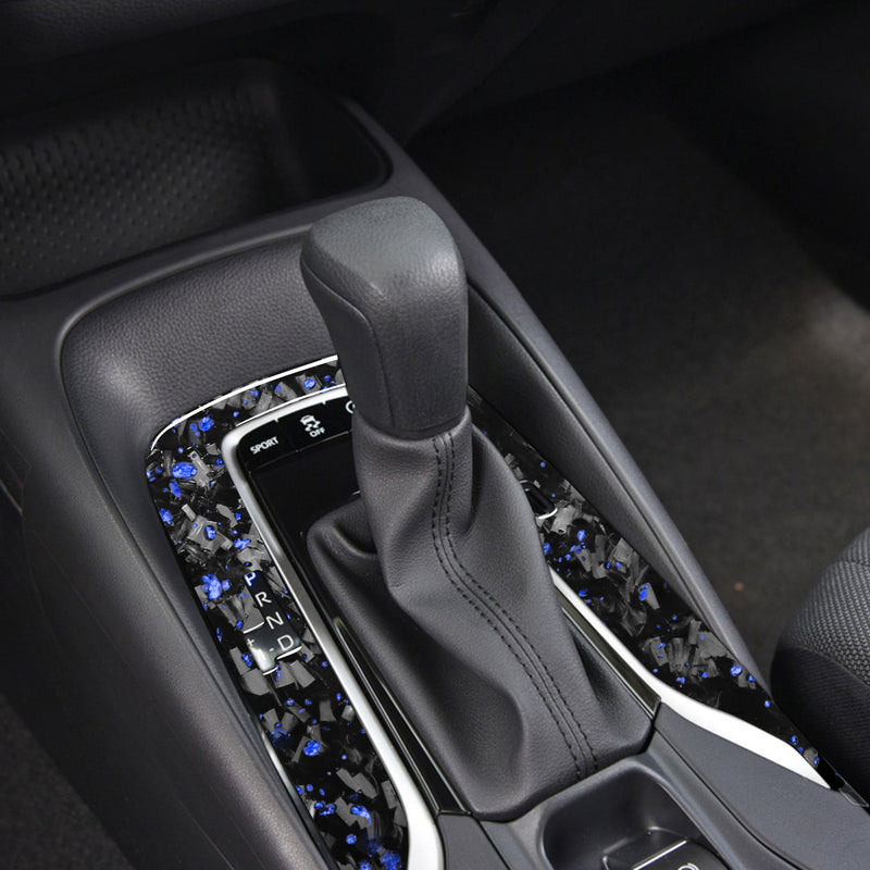 WXZOS Genuine Carbon Fiber Gear Shift Lever Panel Trim for Toyota Corolla 2019-2020