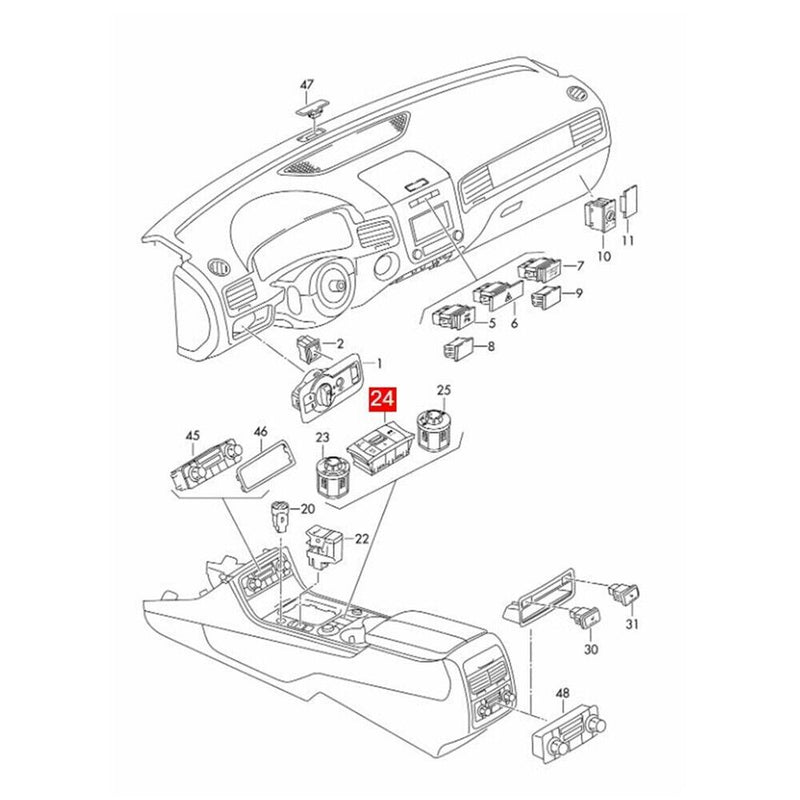 Sale ESP/OFF AUTO COMFORT/ LOCK Control Traction Switch for VW Touareg 2011-2014
