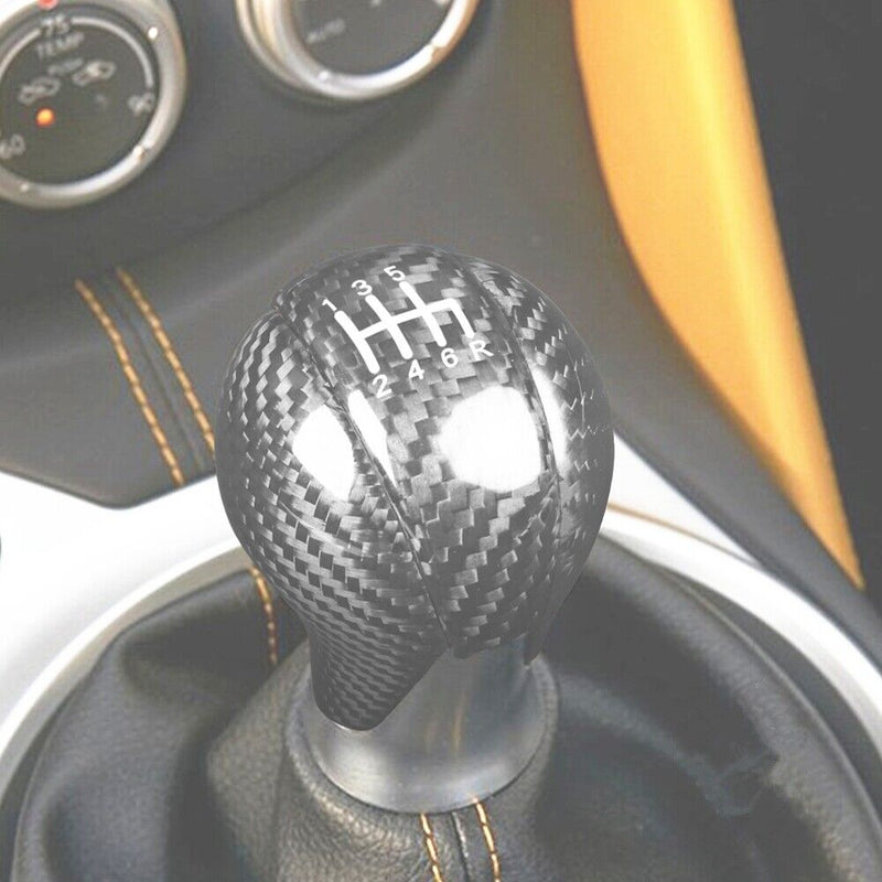 Genuine Carbon Fiber Gear Shift Knob Handle Cover Fit for Nissan 370Z 2009-2018