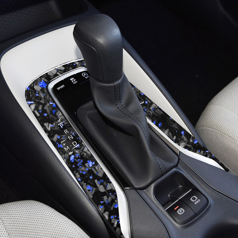 WXZOS Genuine Carbon Fiber Gear Shift Lever Panel Trim for Toyota Corolla 2019-2020