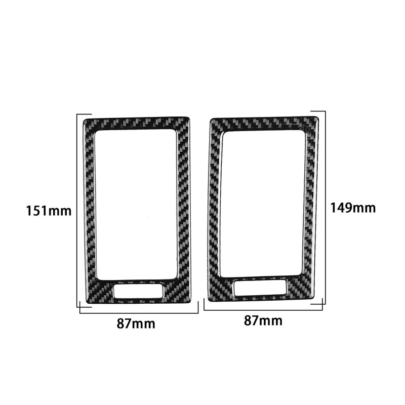 WXZOS Genuine Carbon Fiber Dashboard Air Vent Trim for Toyota Tundra 2007-2013